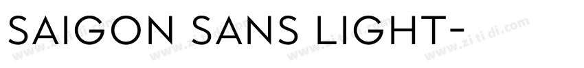 Saigon Sans Light字体转换